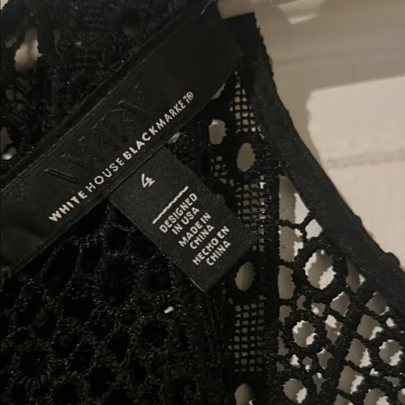 White House Black Market Black A-Line Cocktail Dress - Picture 4 of 4